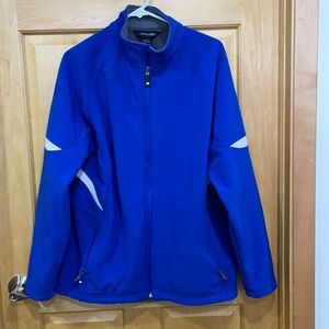 Holloway blue neoprene like zip up jacket men M